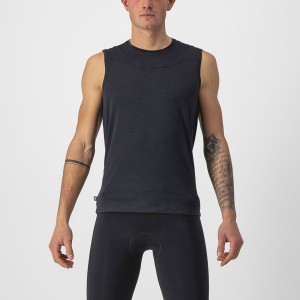 Black Rawlings BANDITO WOOL SLEEVELESS Men Base Layer | 1467OEQBR