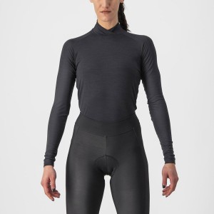 Black Rawlings BANDITO WOOL W LS Women Base Layer | 4213EFHNV