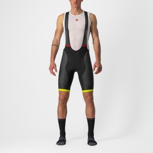 Black / Light Green Rawlings COMPETIZIONE KIT Men Bib Shorts | 7642RXLGV