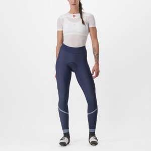 Blue / Silver Rawlings VELOCISSIMA THERMAL Women Leggings | 6932KJZLV