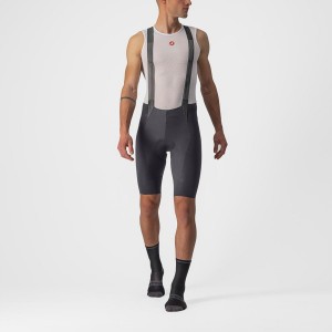 Dark Grey Rawlings FREE AERO RC Men Bib Shorts | 5098BRDUM