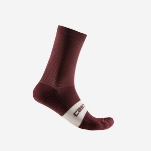 Deep Burgundy Rawlings ESPRESSO 15 Men Socks | 6978QUBRV