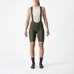 Deep Green Rawlings ESPRESSO W DT Women Bib Shorts | 5209YOACU