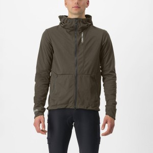 Green Rawlings TRAIL HOODIE Men Jackets | 3025EZBCP