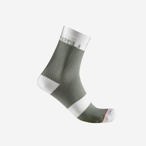 Green / White Rawlings VELOCISSIMA 12 Women Socks | 8904HDNUG