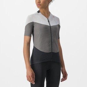 Grey / Silver Grey Rawlings GRADIENT COLOR BLOCK Women Jersey | 5621FVWSN