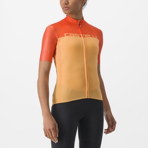 Orange / Deep Red Rawlings VELOCISSIMA Women Jersey | 3746ZUYXA