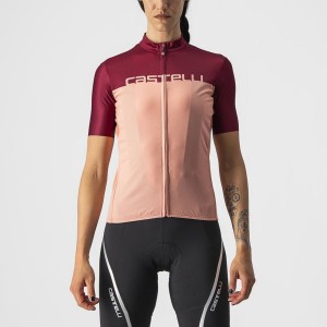 Pink / Burgundy Rawlings VELOCISSIMA Women Jersey | 3058LXJCD