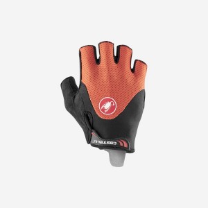 Red / Black Rawlings ARENBERG GEL 2 Men Gloves | 0687POJSL