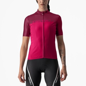 Red / Burgundy Rawlings VELOCISSIMA Women Jersey | 3507AITVU