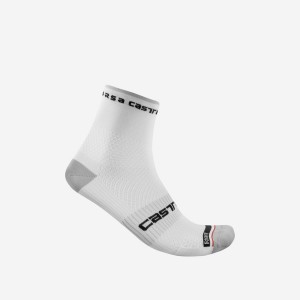 White Rawlings ROSSO CORSA PRO 9 Men Socks | 5617HDTAV