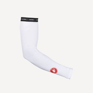 White Rawlings UPF 50 + LIGHT ARM SLEEVES Women Arm Warmer | 2675UBHRL