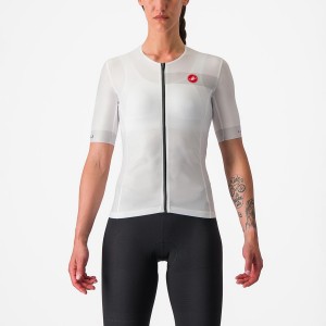 White / Black Rawlings FREE SPEED 2 W RACE TOP Women Suits | 1645NEDYL