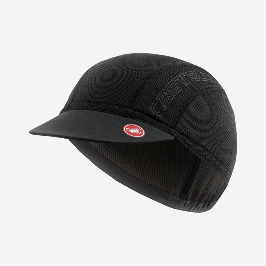 Black Rawlings A/C 2 CYCLING Men Cap | 8432QANLM