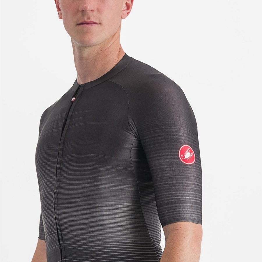 Black Rawlings AERO RACE 6.0 Men Jersey | 9740AGFZT