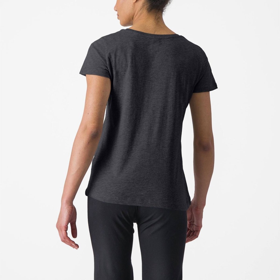 Black Rawlings CASTELLI CLASSICO W TEE Women Casual | 6324JPEKT