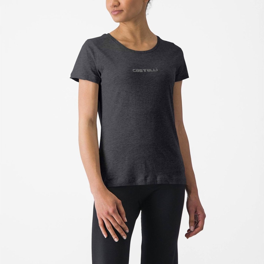 Black Rawlings CASTELLI CLASSICO W TEE Women Casual | 6324JPEKT