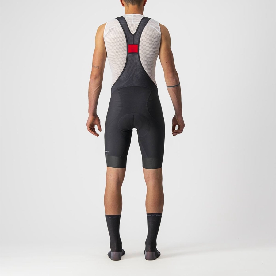 Black Rawlings ENDURANCE 3 Men Bib Shorts | 3578AOPWU