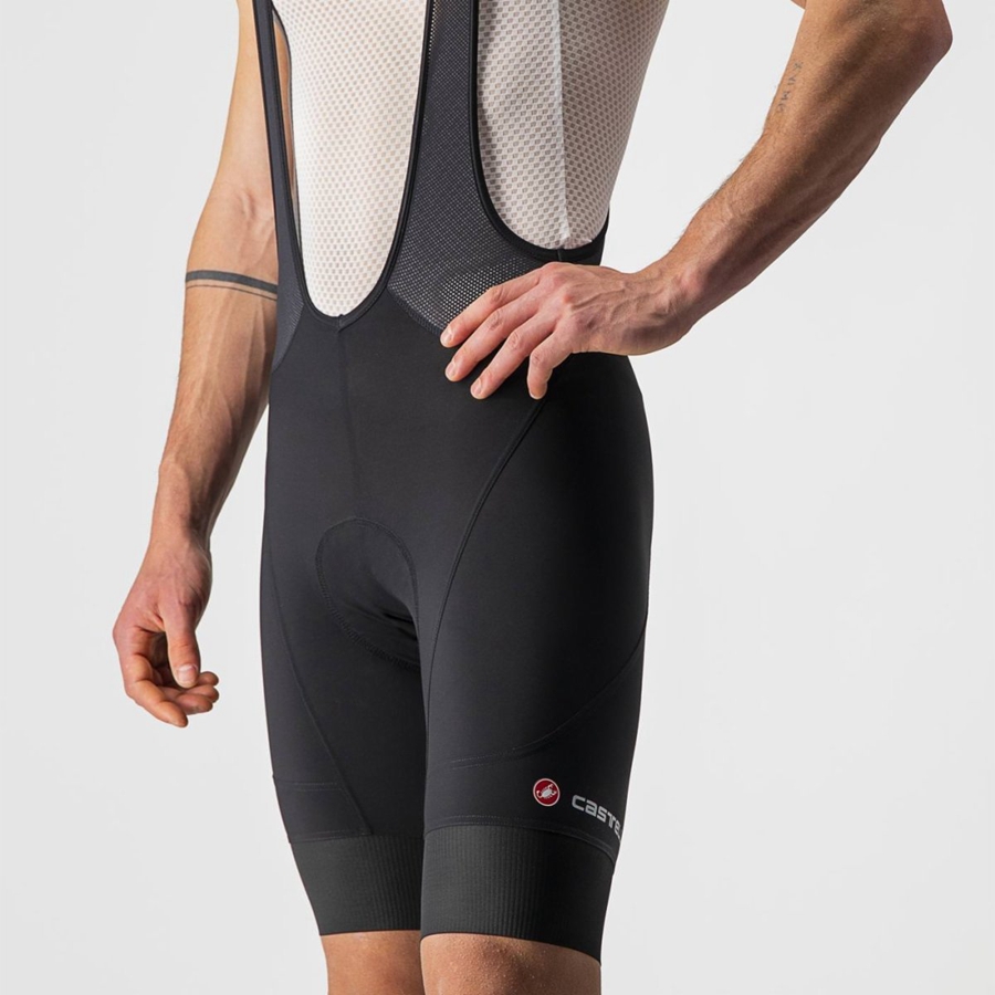 Black Rawlings ENDURANCE 3 Men Bib Shorts | 3578AOPWU