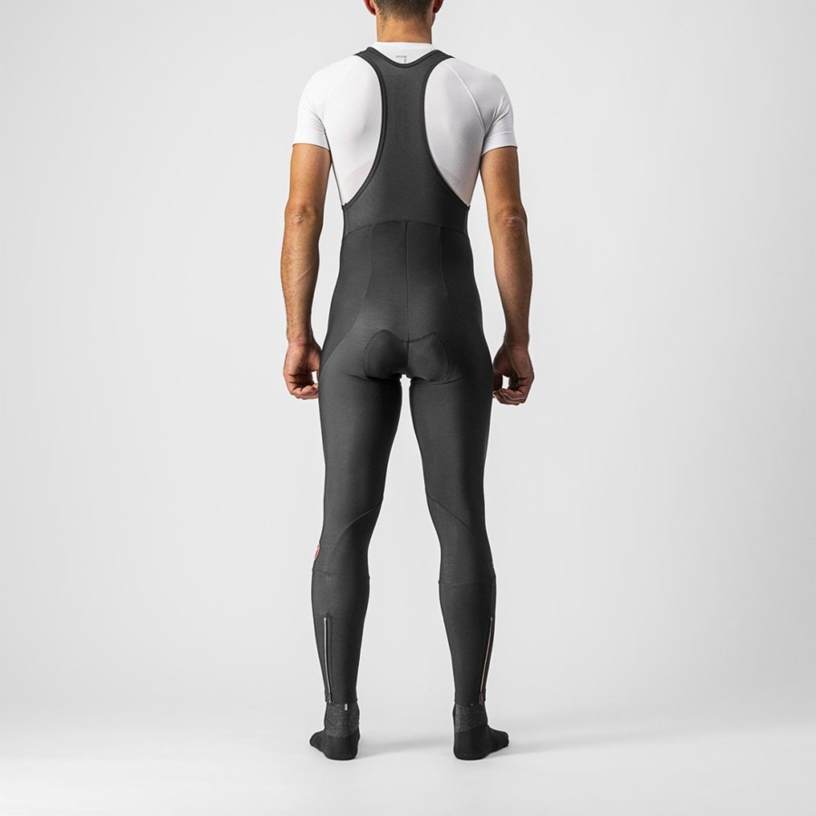 Black Rawlings ENTRATA Men Bib Tights | 9856HFCUO