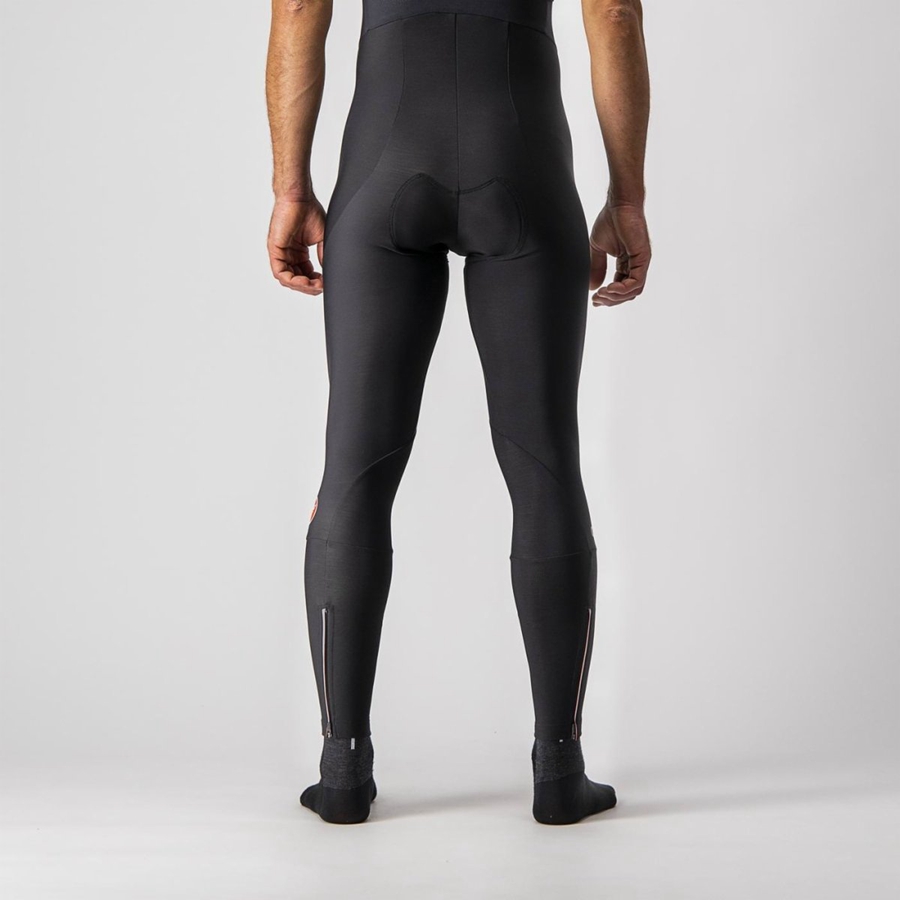 Black Rawlings ENTRATA Men Bib Tights | 9856HFCUO