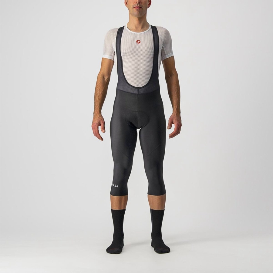 Black Rawlings ENTRATA THERMAL BIB KNICKER Men Leggings | 1805VCQKE