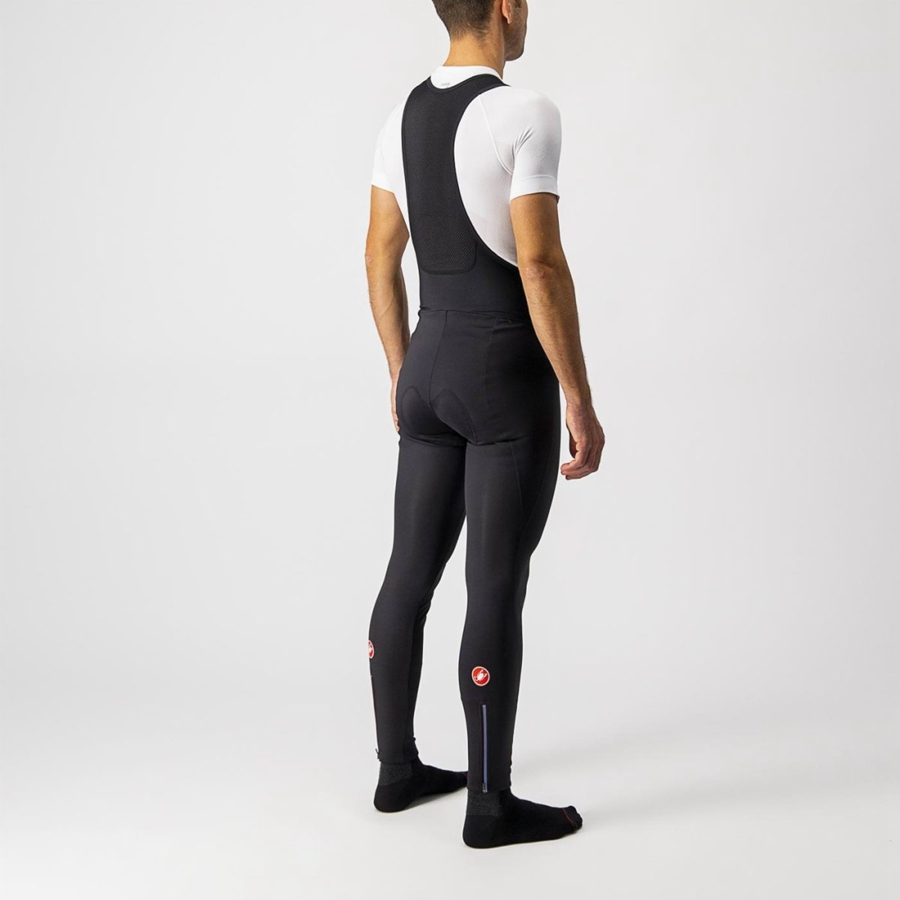 Black Rawlings ENTRATA WIND Men Bib Tights | 2693AMGIS