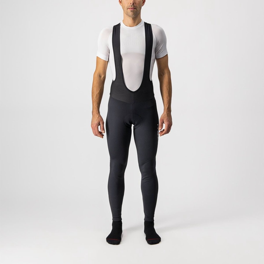 Black Rawlings ENTRATA WIND Men Bib Tights | 2693AMGIS