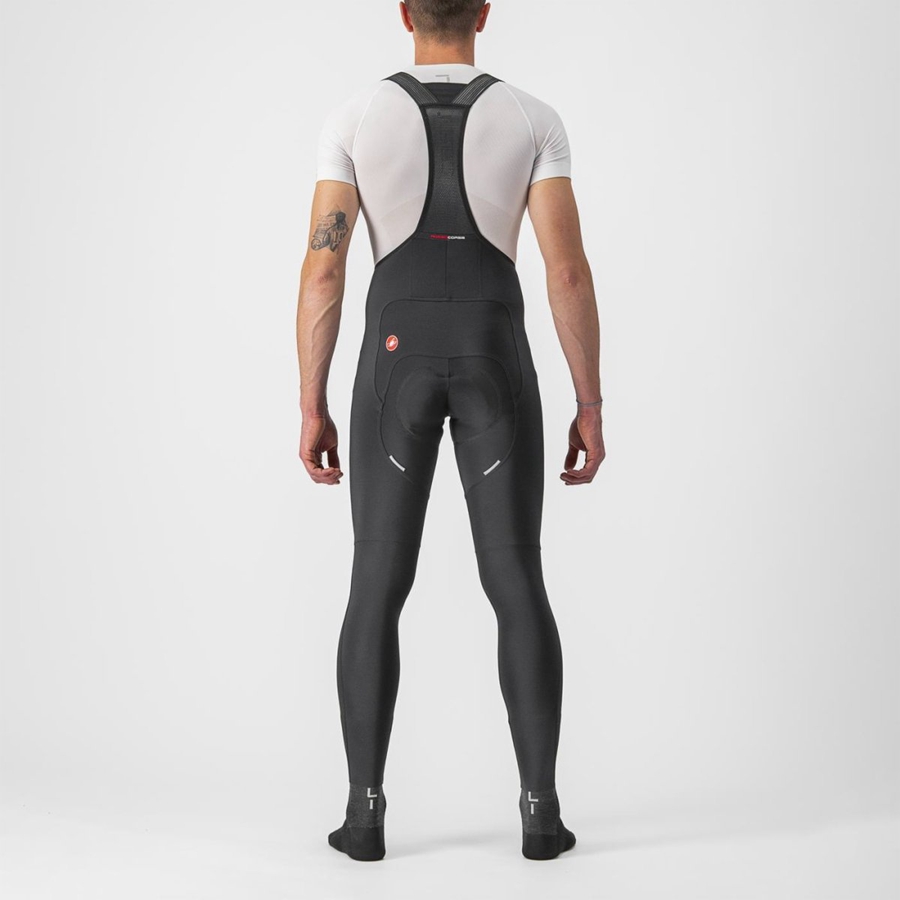 Black Rawlings FREE AERO RC Men Bib Tights | 8570BSRQA