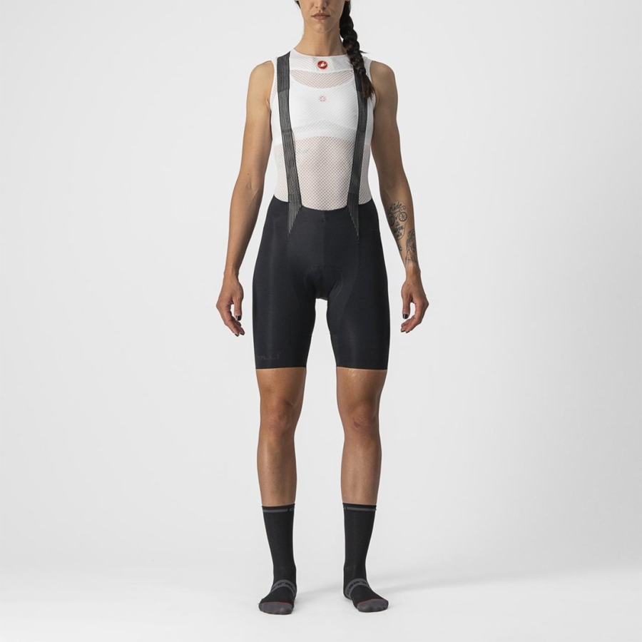 Black Rawlings FREE AERO RC W Women Bib Shorts | 4830ZBXDS