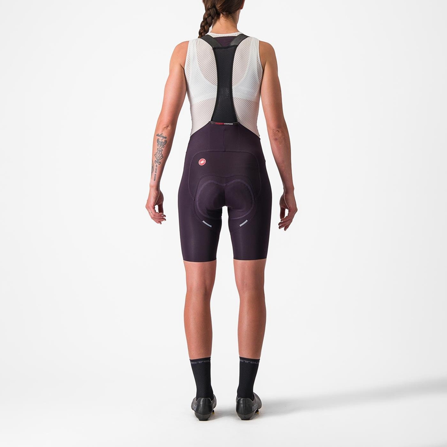 Black Rawlings FREE AERO RC W Women Bib Shorts | 7598JZBYK