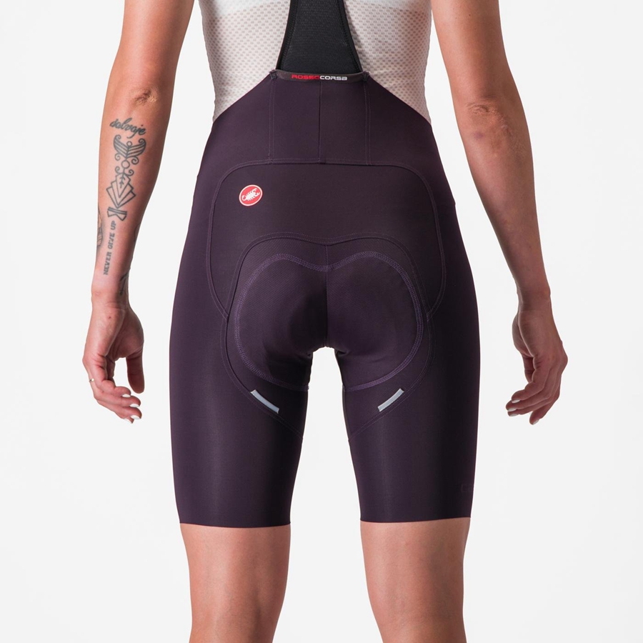 Black Rawlings FREE AERO RC W Women Bib Shorts | 7598JZBYK