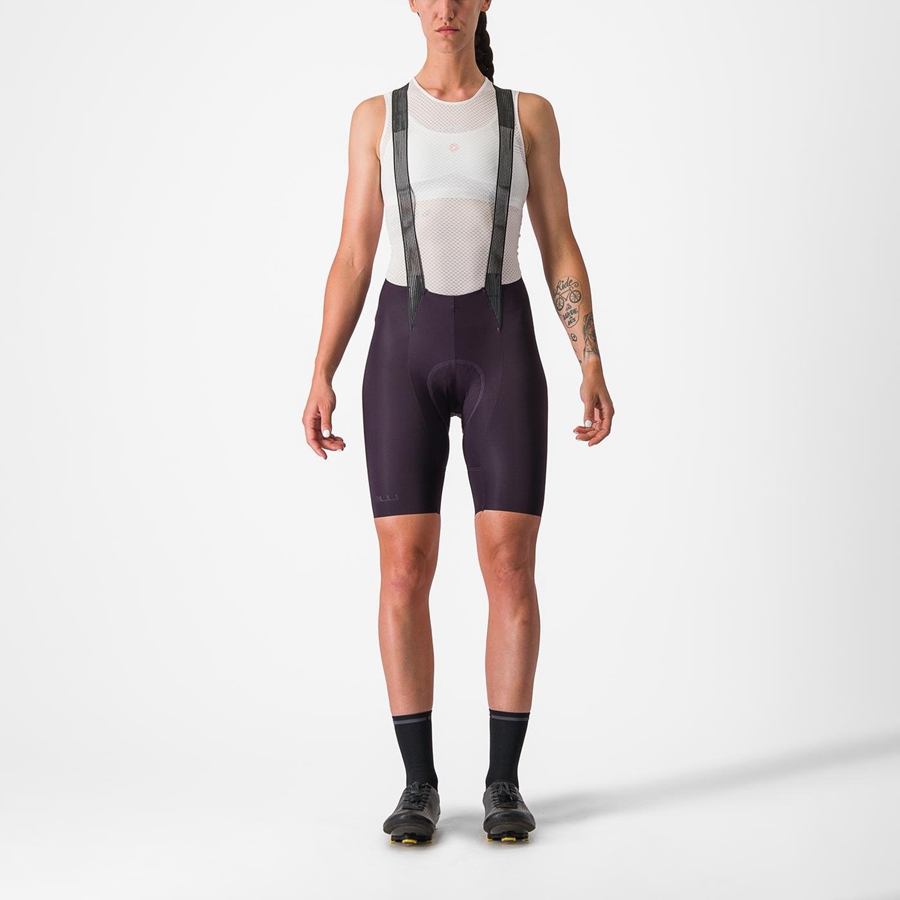 Black Rawlings FREE AERO RC W Women Bib Shorts | 7598JZBYK