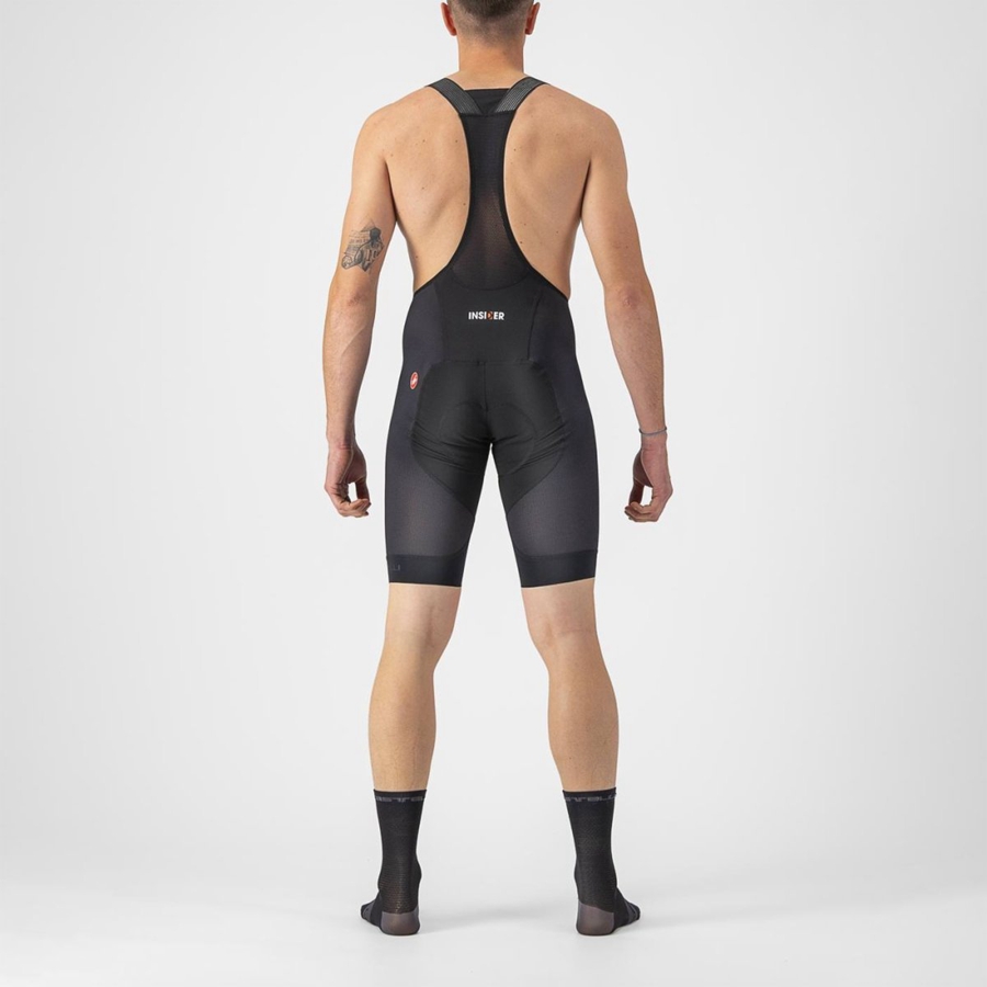 Black Rawlings INSIDER 2 Men Bib Shorts | 0349ATVWF