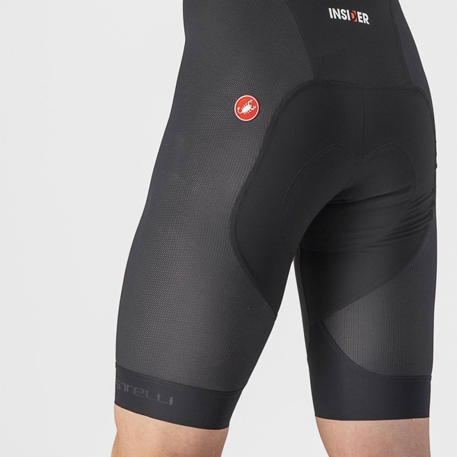 Black Rawlings INSIDER 2 Men Bib Shorts | 0349ATVWF