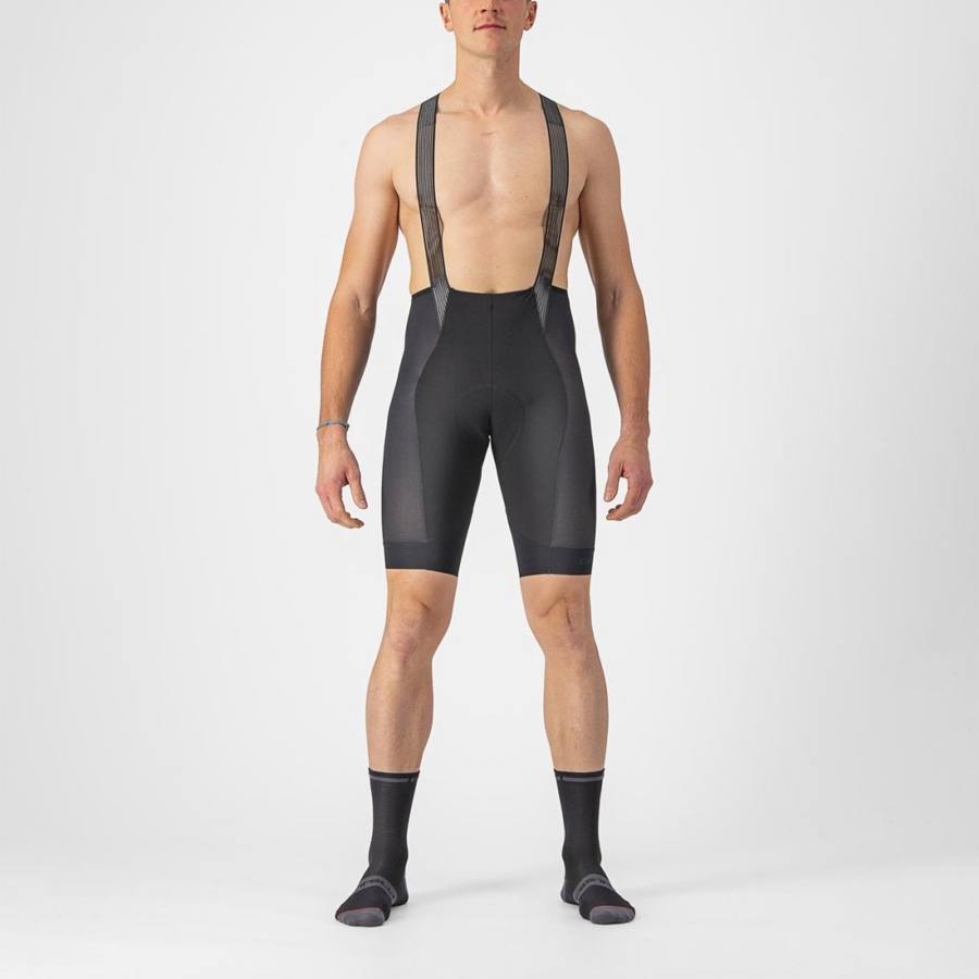 Black Rawlings INSIDER 2 Men Bib Shorts | 0349ATVWF