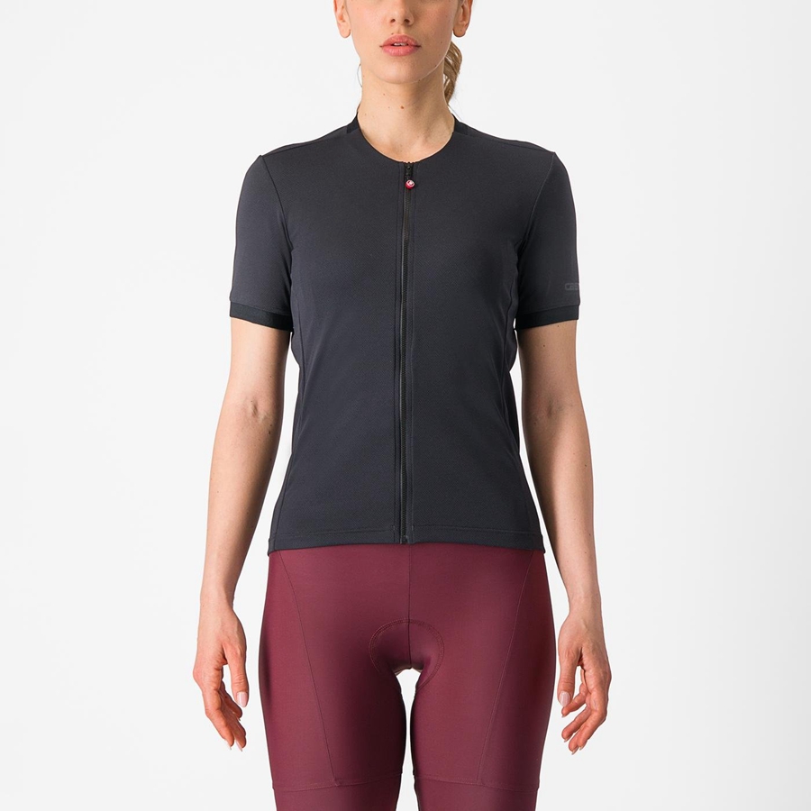 Black Rawlings LIBERA Women Jersey | 6527CABRZ