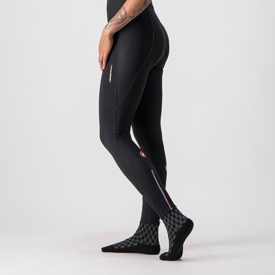 Black Rawlings MENO WIND W Women Bib Tights | 9073OWEVM