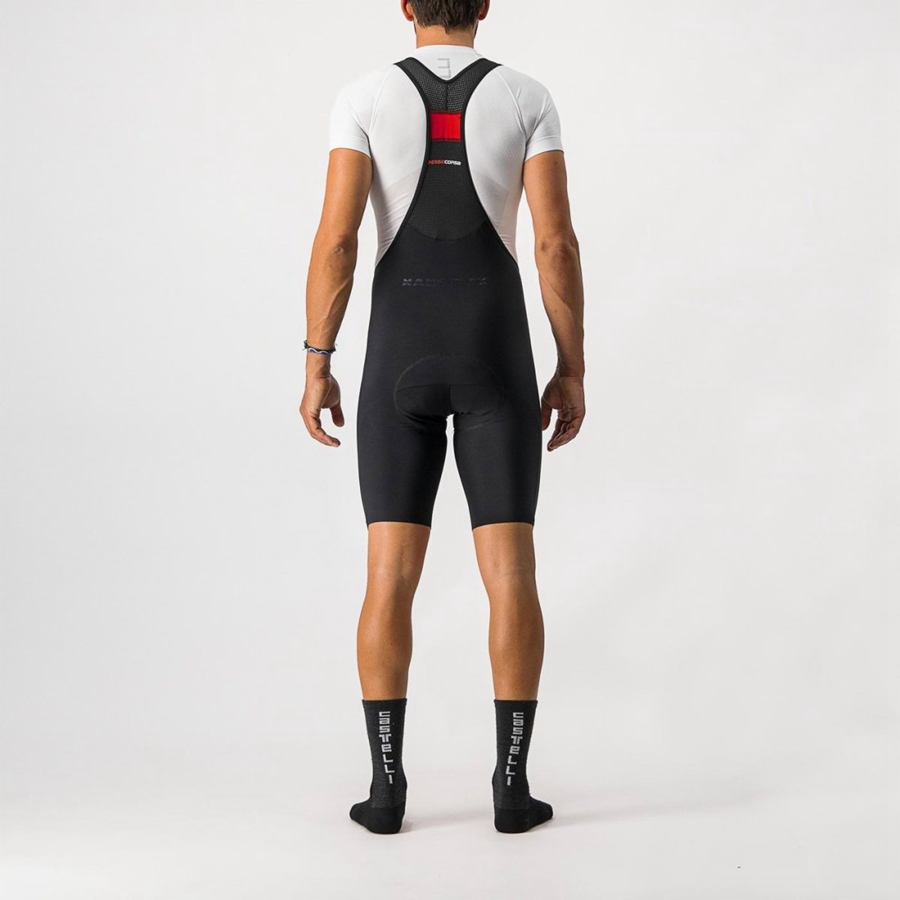 Black Rawlings NANO FLEX PRO RACE Men Bib Shorts | 0563YXODS