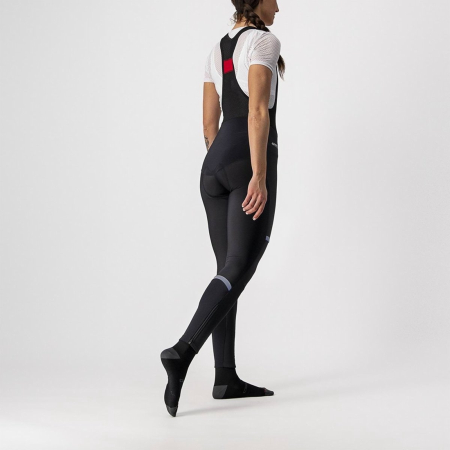 Black Rawlings POLARE W Women Bib Tights | 6301ELWRH