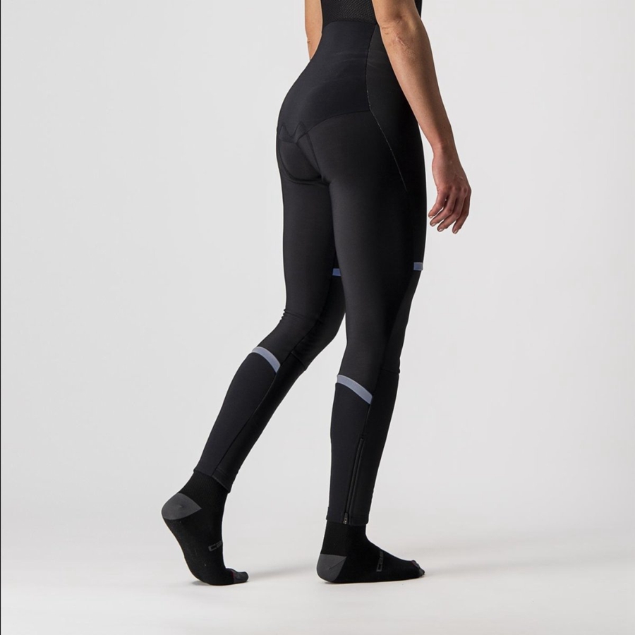 Black Rawlings POLARE W Women Bib Tights | 6301ELWRH