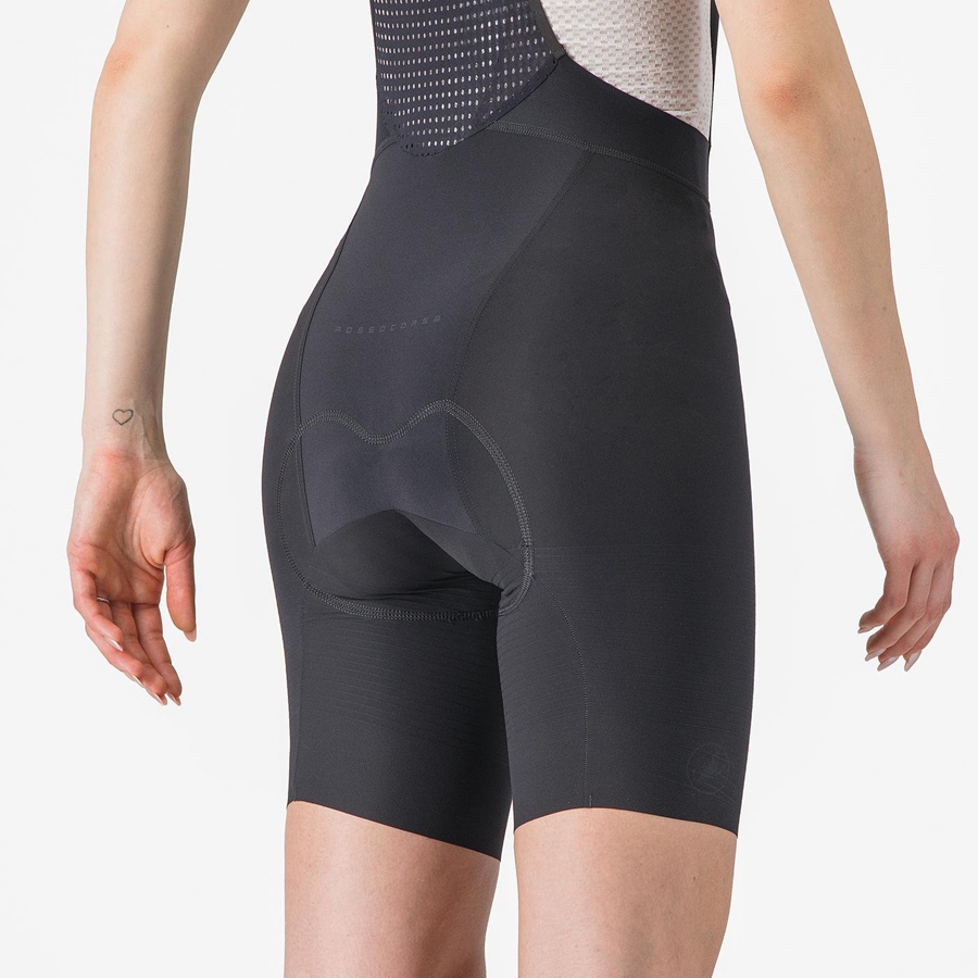 Black Rawlings PREMIO W Women Bib Shorts | 5943KHQPF