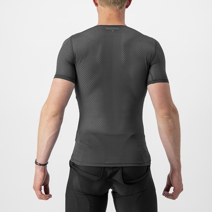 Black Rawlings PRO MESH 2.0 SHORT SLEEVE Men Base Layer | 2790ZHBNI