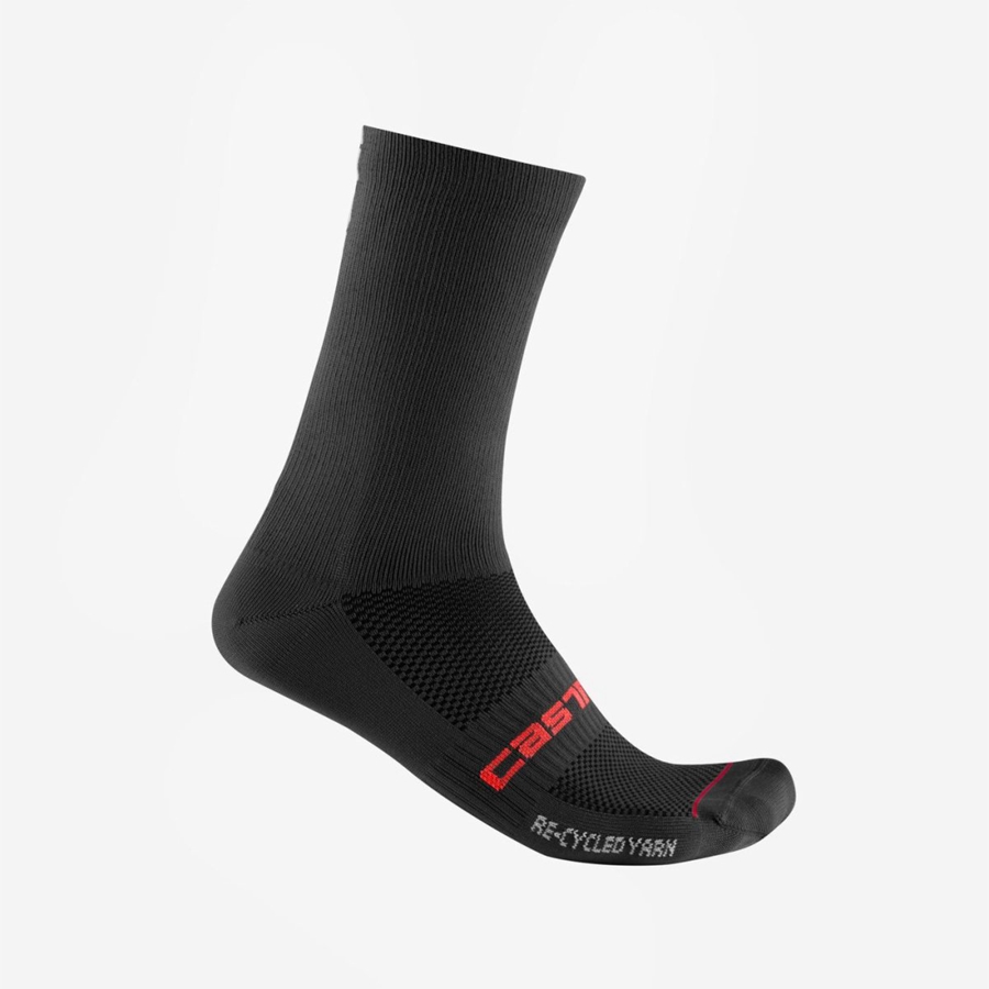 Black Rawlings RE-CYCLE THERMAL 18 Men Socks | 7598WRMEV