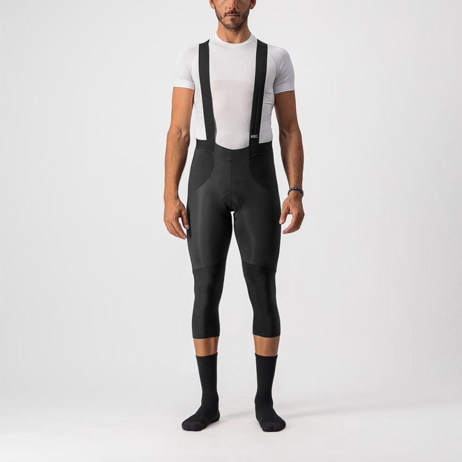 Black Rawlings SORPASSO RoS BIB KNICKER Men Leggings | 1948DJATE