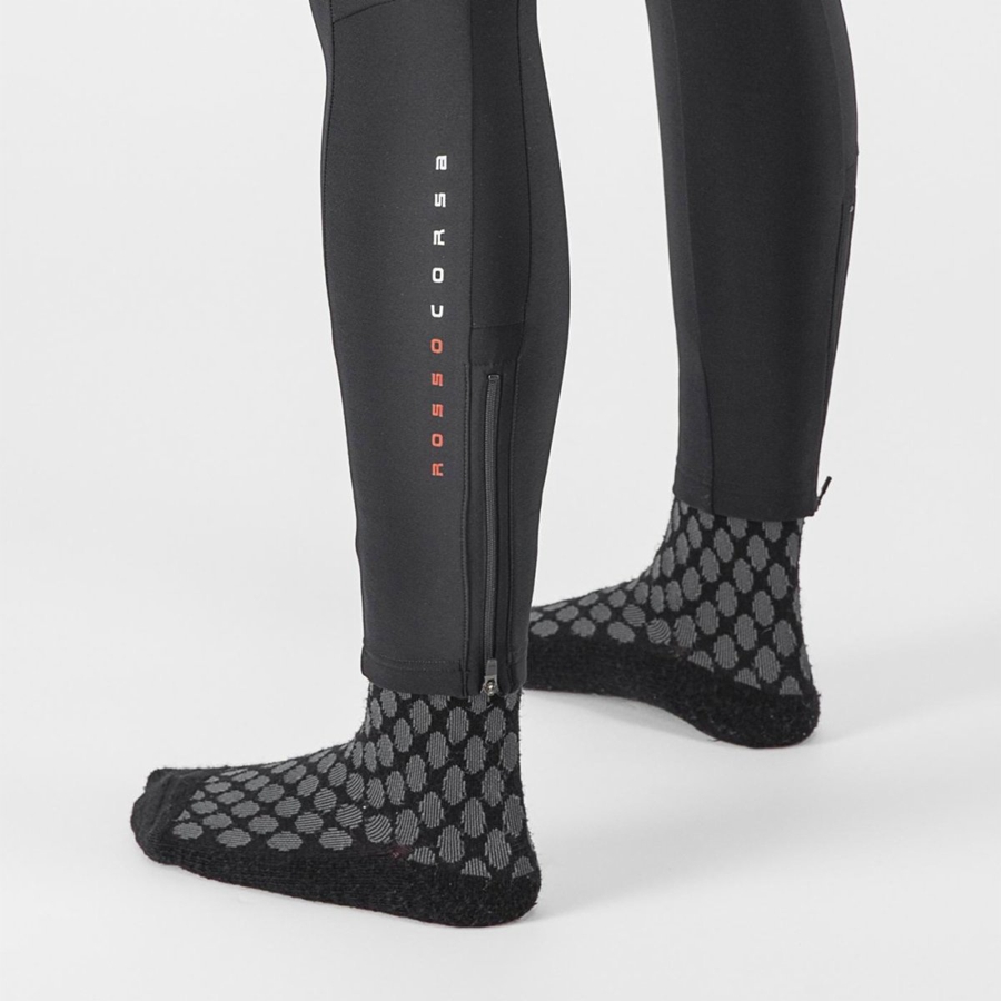 Black Rawlings SORPASSO RoS W Women Bib Tights | 0647GKLTO