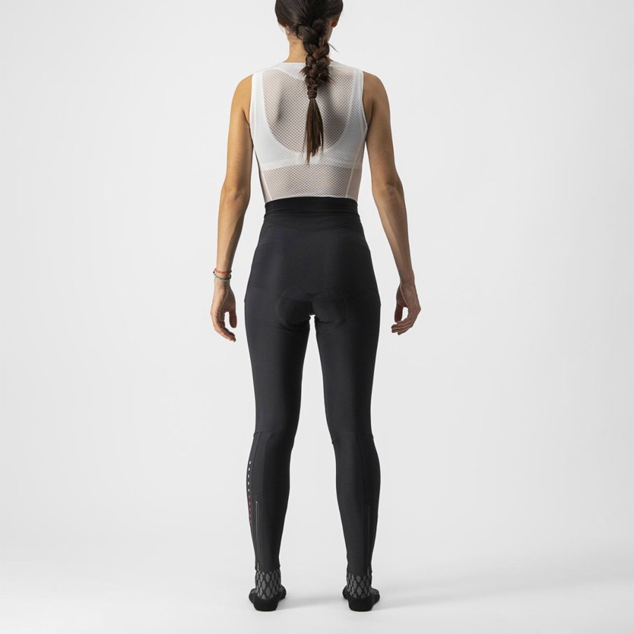 Black Rawlings SORPASSO RoS W Women Leggings | 5849RCBJX