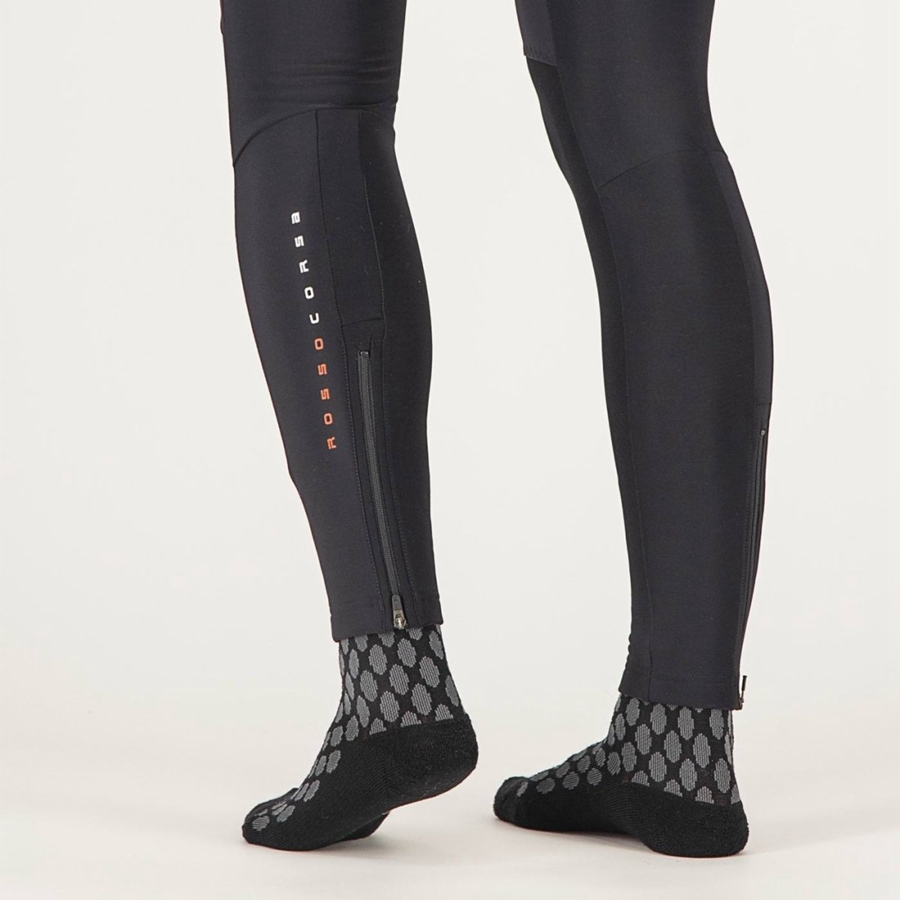 Black Rawlings SORPASSO RoS W Women Leggings | 5849RCBJX