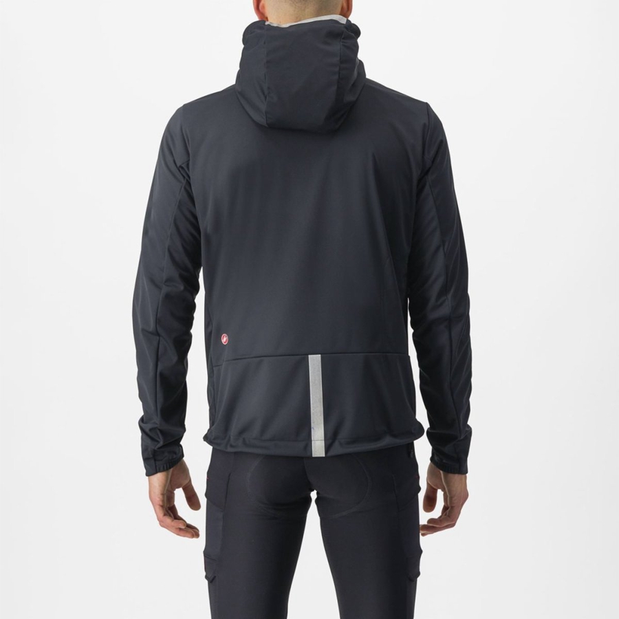 Black Rawlings TRAIL HOODIE Men Jackets | 4165ZVSKL