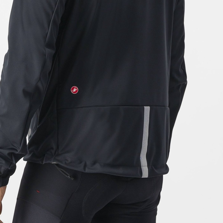 Black Rawlings TRAIL HOODIE Men Jackets | 4165ZVSKL